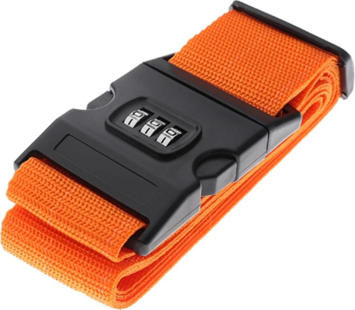 UNRL® Kofferriem 200 * 5 Cm - Met 3-cijferslot - Verstelbaar - Bagageriem - Oranje 1 UNRL® Kofferriem 200 * 5 Cm - Met 3-cijferslot - Verstelbaar - Bagageriem - Oranje