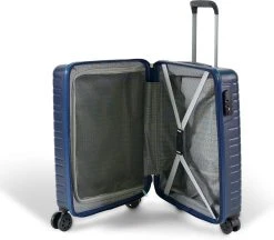 ©TROLLEYZ - Amsterdam No.9 - Trolley - 55cm Met TSA Slot - Dubbele Wielen - 360° Spinners - 100% ABS - Handbagage Koffer In Ocean Blue -Bagage En Reistassen 1200x1051 1