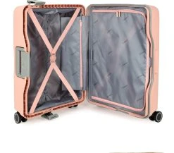 Decent Handbagage Koffer / Trolley / Reiskoffer - 55 Cm - 38 Liter - Polypropyleen - On-Tour - Roze 23 Decent Handbagage Koffer / Trolley / Reiskoffer - 55 Cm - 38 Liter - Polypropyleen - On-Tour - Roze -Bagage En Reistassen 1200x1052