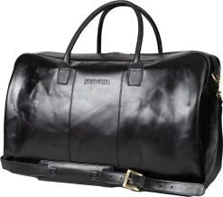NEGOTIA Delta - Leren Weekendtas - Leren Reistas - Duffel Bag - 100% Luxe Top-Grain Leer - Zwart -Bagage En Reistassen 1200x1058 2