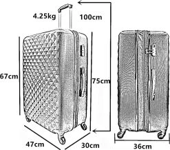 SB Travelbags 'Expandable' Bagage Koffer 75cm- Roze -Bagage En Reistassen 1200x1060 3