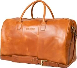 NEGOTIA Delta - Leren Weekendtas - Leren Reistas - Duffel Bag - 100% Luxe Top-Grain Leer - Bruin -Bagage En Reistassen 1200x1062 1