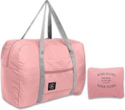 Merkloos Duffelbag - Reistas - Sporttas - Opvouwbare Reistas - Weekendtas - Strandtas - Roze