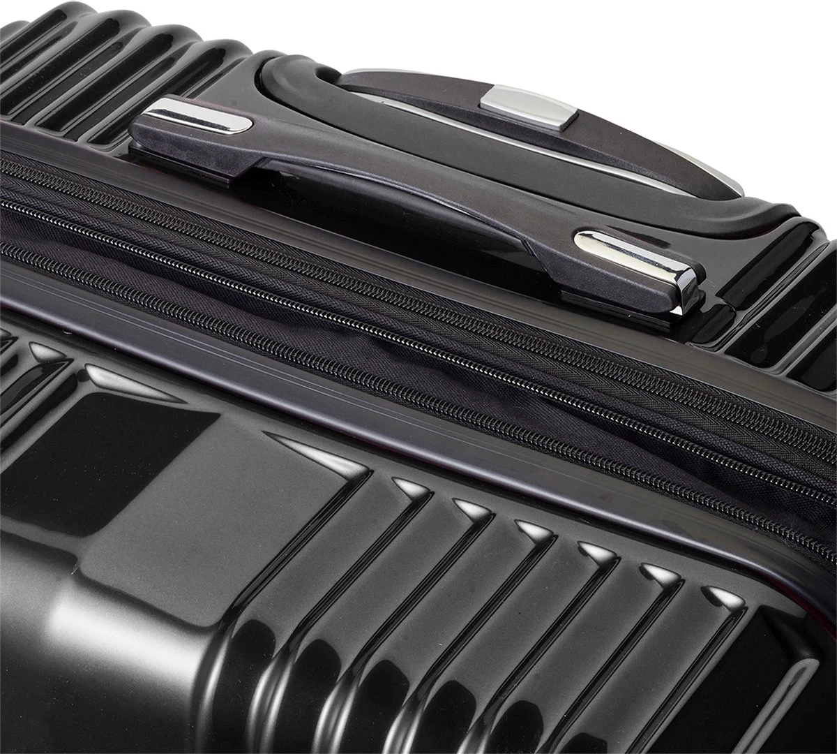 Tesla PC - Reiskoffer - 75 Cm - 4 Wielen - Zwart 5 Tesla PC - Reiskoffer - 75 Cm - 4 Wielen - Zwart - Afbeelding 5