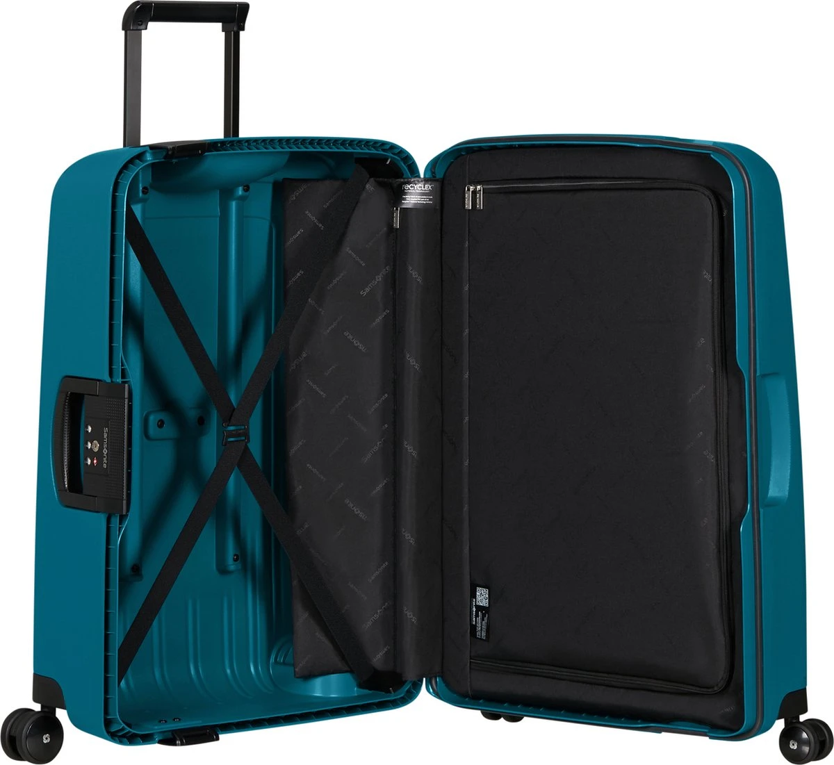 Samsonite Reiskoffer - S'Cure Spinner 69/25 - Petrol Blue 4 Samsonite Reiskoffer - S'Cure Spinner 69/25 - Petrol Blue - Afbeelding 4