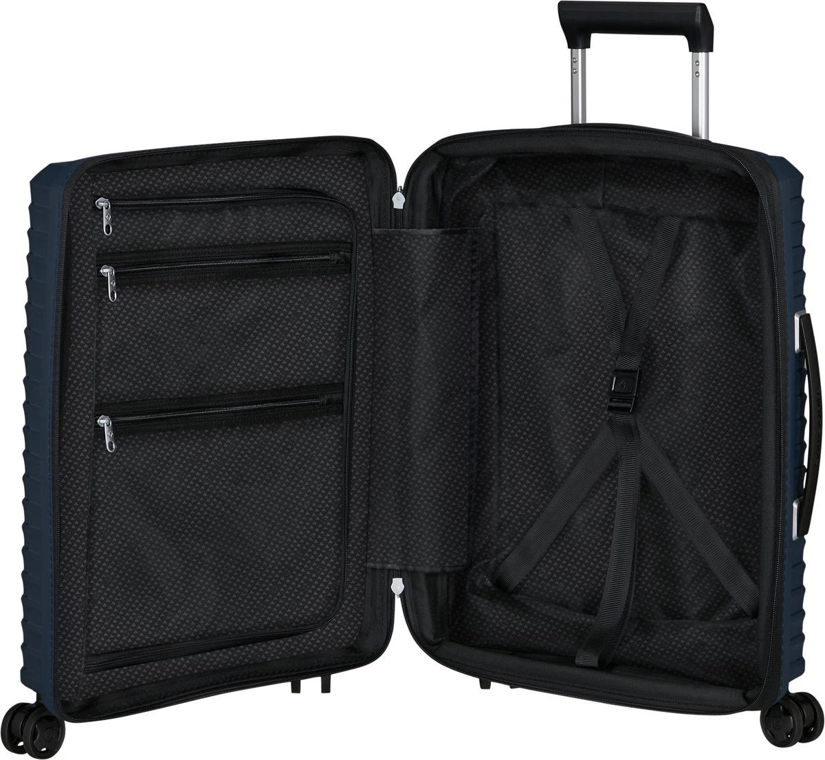 Samsonite Reiskoffer - Upscape Spinner 4 Wiel 55/20 Uitbreidbaar (Handbagage) Blue Nights 4 Samsonite Reiskoffer - Upscape Spinner 4 Wiel 55/20 Uitbreidbaar (Handbagage) Blue Nights - Afbeelding 4