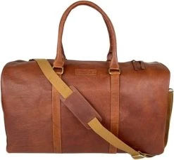 Fana Bags Leren Weekendtas Cognac - Leren Reistas - Grote Reistas Leder - Cadeau Mannen - Reistas/Weekendtas/Sporttas Echt Leer - Duffel Bag -Bagage En Reistassen 1200x1108 3