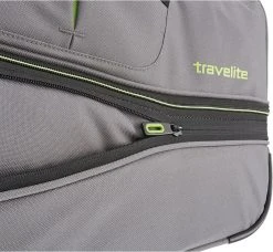 Travelite Basics Wheeled Duffle 70cm Expandable Grey/Green -Bagage En Reistassen 1200x1108 6