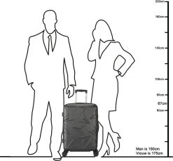 Decent Harde Koffer Q-LuxxHoogte > 67 Cm - Grijs -Bagage En Reistassen 1200x1114 17