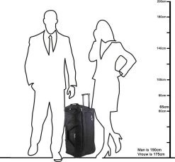 Enrico Benetti Orlando 35303 M Reistas / Sporttas Met Wielen / Wieltas 68 Liter - Navy Blauw -Bagage En Reistassen 1200x1114 25