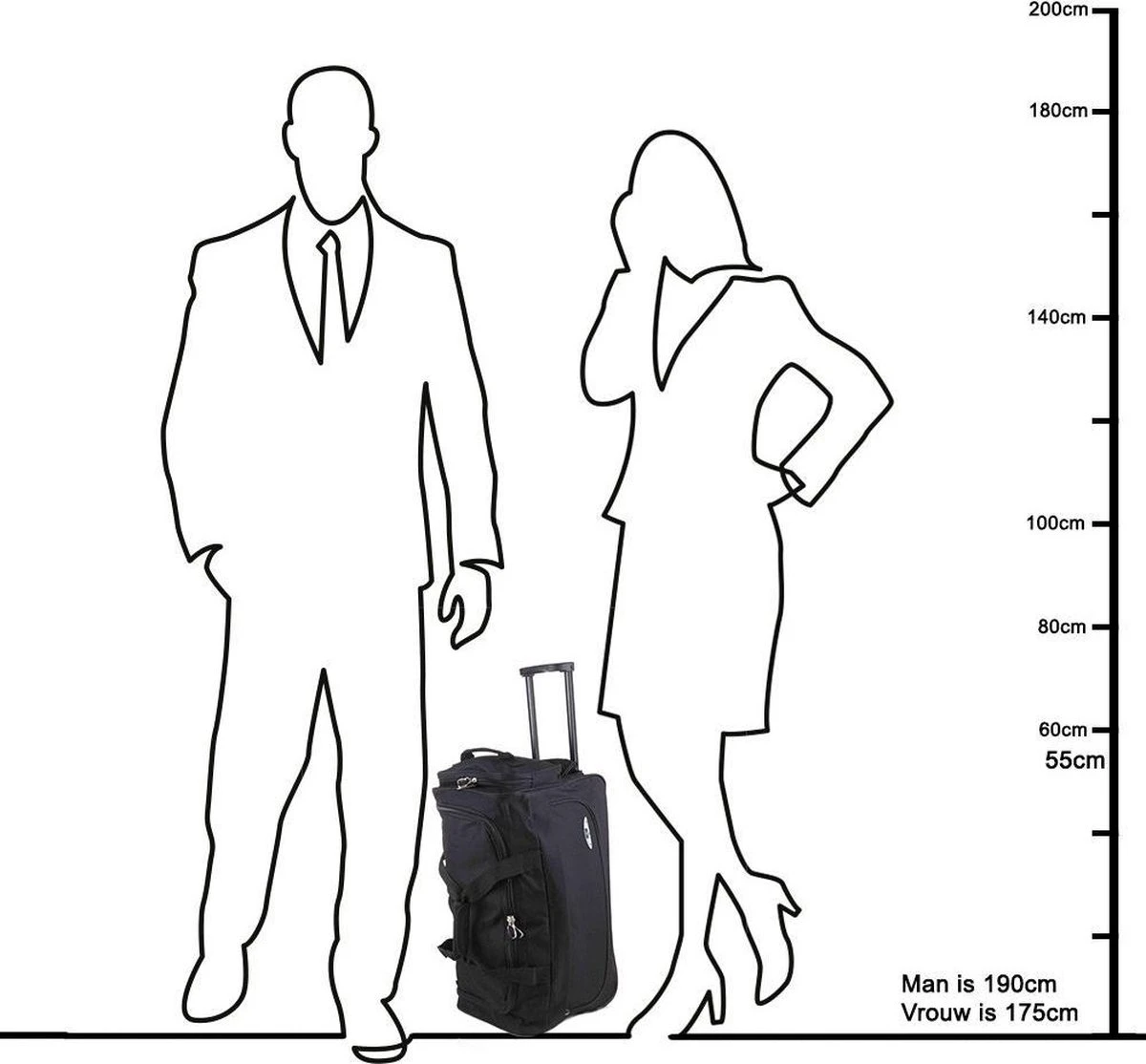 Enrico Benetti Orlando 35304 S Reistas / Sporttas Met Wielen 47 Liter - Blauw 8 Enrico Benetti Orlando 35304 S Reistas / Sporttas Met Wielen 47 Liter - Blauw - Afbeelding 8