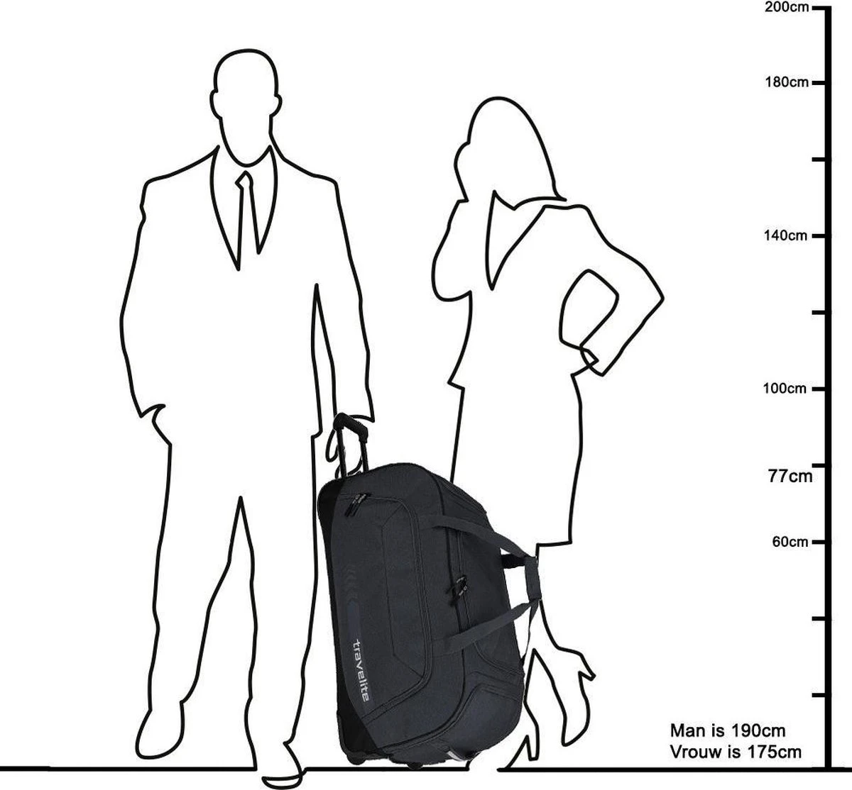 Travelite Reistas Met Wielen Kick Off - Blauw 6 Travelite Reistas Met Wielen Kick Off - Blauw - Afbeelding 6