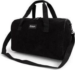 Norländer Vintage Rib Weekendtas Zwart