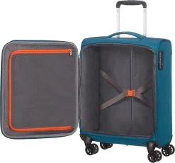 American Tourister Reiskoffer - Crosstrack Spinner 55/20 Tsa (Handbagage) Navy/Orange -Bagage En Reistassen 1200x1119