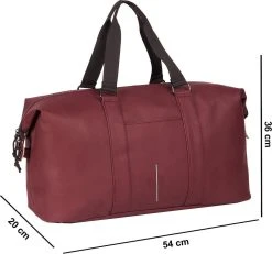 New Rebels® Mart Weekender - Weekendtas - Reistas - Waterafstotend - Polyurethaan- Burgundy -Bagage En Reistassen 1200x1124 5