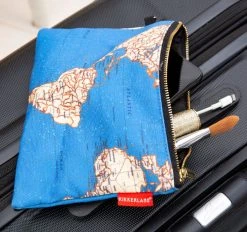 KIKKERLAND Reistas Wereldkaart L - Reistas Met Rits - Koffer Organiser - Vakantie -Bagage En Reistassen 1200x1128