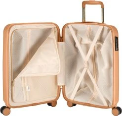 Princess Traveller Harlem - Handbaggage Koffer - Recycled PET - Camel - S (55cm) -Bagage En Reistassen 1200x1138