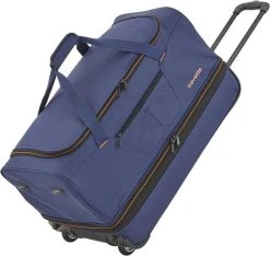 Travelite Basics Wheeled Duffle 55cm Expandable Navy/Orange -Bagage En Reistassen 1200x1139 4