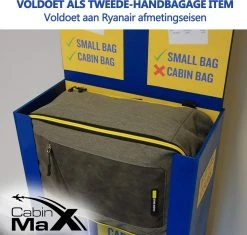 CabinMax Manhatten – Handbagage 20L – Rugzak – Schooltas - 40x20x25 Cm – Compact Reistas – Lichtgewicht – Nettuno Blauw -Bagage En Reistassen 1200x1143 4