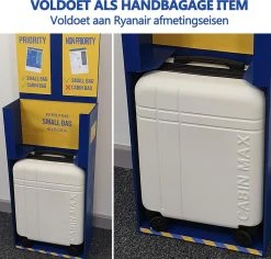 CabinMax Velocity Handbagage Koffer - Uitbreidbaar Trolley 44L - Harde Reiskoffer - 55x40x20/25 Cm - Lichtgewicht - Groot Capaciteit - Wit 14 CabinMax Velocity Handbagage Koffer - Uitbreidbaar Trolley 44L - Harde Reiskoffer - 55x40x20/25 Cm - Lichtgewicht - Groot Capaciteit - Wit -Bagage En Reistassen 1200x1148 4