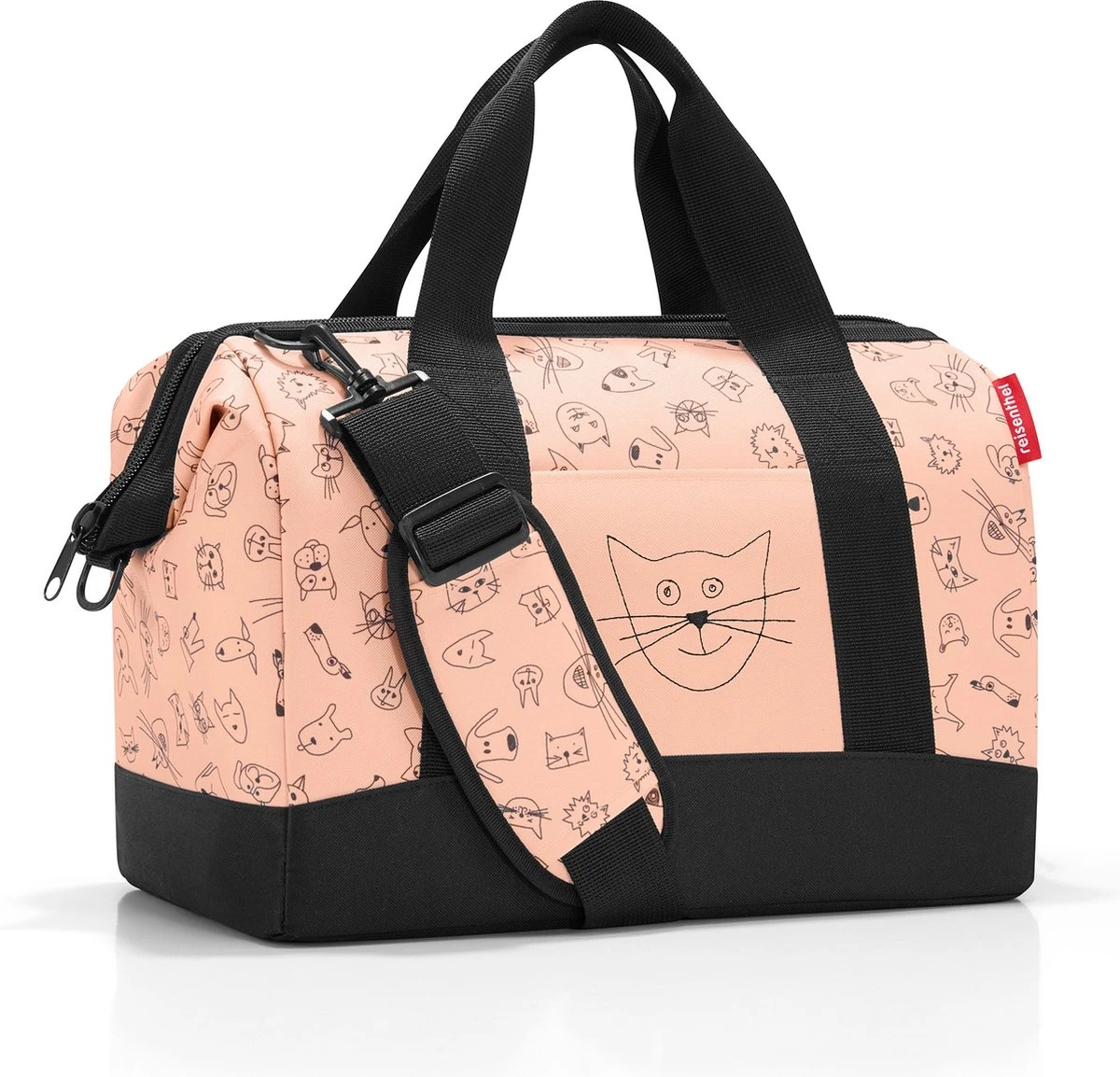 Reisenthel Allrounder M Kids Reistas - Kind - Maat M - 18L - Cats&Dogs Rose Roze 1 Reisenthel Allrounder M Kids Reistas - Kind - Maat M - 18L - Cats&Dogs Rose Roze