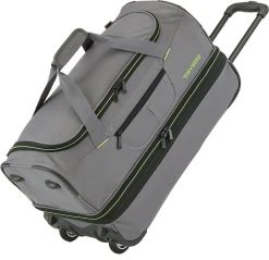 Travelite Basics Wheeled Duffle 55cm Expandable Grey/Green -Bagage En Reistassen 1200x1159 5