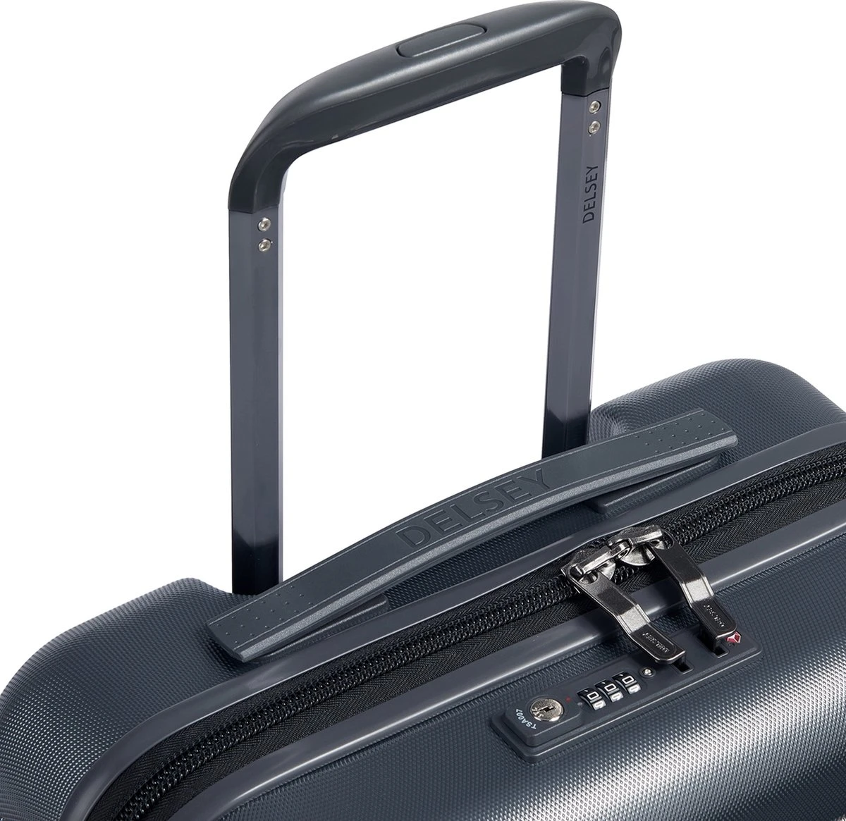 Delsey Handbagage Harde Koffer / Trolley / Reiskoffer - Freestyle - 55 Cm - Grijs 2 Delsey Handbagage Harde Koffer / Trolley / Reiskoffer - Freestyle - 55 Cm - Grijs - Afbeelding 2