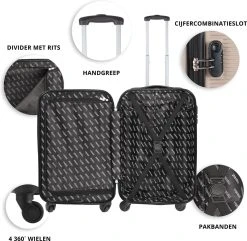 TravelZ Horizon Handbagagekoffer - 54cm Handbagage Trolley Met Gevoerde Binnenkant - Champagne -Bagage En Reistassen 1200x1169 6