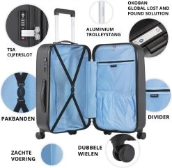 CarryOn Skyhopper Reiskoffer - 68.5cm TSA Trolley Met Expander En OKOBAN - Zwart -Bagage En Reistassen 1200x1173 1