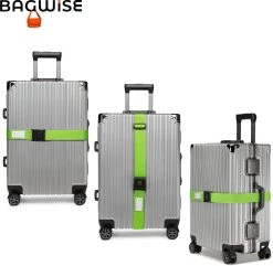 2 X Kofferriem - Bagage Band - Luggage Belt - Bagage Gordel - Met SlideLock En Adreslabel - Afstelbaar - 200cm X 5 Cm - Groen 13 2 X Kofferriem - Bagage Band - Luggage Belt - Bagage Gordel - Met SlideLock En Adreslabel - Afstelbaar - 200cm X 5 Cm - Groen -Bagage En Reistassen 1200x1173 4
