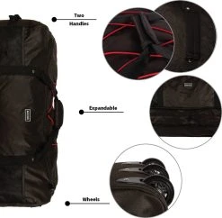 New Rebels Roll-able Trolley - Reistas - Weekendtas - Sporttas 80 Cm - Zwart -Bagage En Reistassen 1200x1175 10