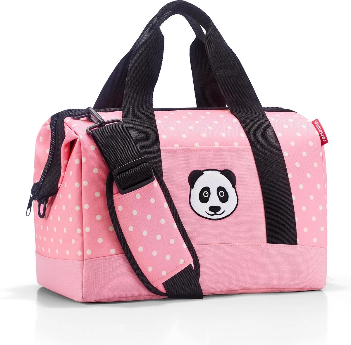 Reisenthel Allrounder M Kids Reistas Kind - 18L - Panda Dots Pink Roze 2 Reisenthel Allrounder M Kids Reistas Kind - 18L - Panda Dots Pink Roze - Afbeelding 2