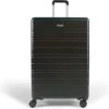 ©TROLLEYZ - Amsterdam No.9 - Reiskoffer 78cm Met TSA Slot - Dubbele Wielen - 360° Spinners - 100% ABS - Reiskoffer In Night Black