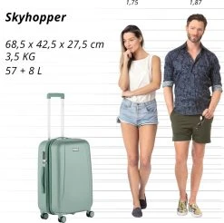 CarryOn Skyhopper Reiskoffer - 68.5cm TSA Trolley Met Expander En OKOBAN - Olijf -Bagage En Reistassen 1200x1194 2