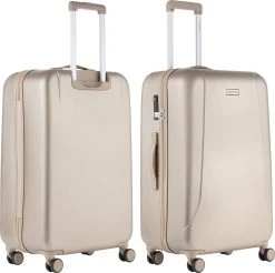 CarryOn Skyhopper Reiskoffer - 78cm TSA Trolley Met OKOBAN - Dubbele Wielen - Champagne -Bagage En Reistassen 1200x1194 3