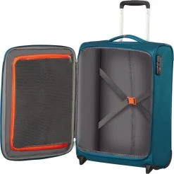 American Tourister Reiskoffer - Crosstrack Spinner 55/20 Tsa (Handbagage) Navy/Orange -Bagage En Reistassen 1200x1196 2