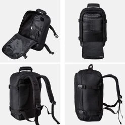 CabinMax Metz Reistas – Handbagage 20L – Rugzak – Schooltas - 40x25x20 Cm – Compact Backpack – Lichtgewicht – Zwart -Bagage En Reistassen 1200x1198 20