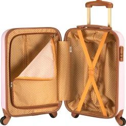 Princess Traveller Trendy Dots - Handbagage Koffer - Roze - S - 55cm -Bagage En Reistassen 1200x1198