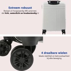 CabinMax Velocity Handbagage Koffer - Uitbreidbaar Trolley 44L - Harde Reiskoffer - 55x40x20/25 Cm - Lichtgewicht - Groot Capaciteit - Wit 12 CabinMax Velocity Handbagage Koffer - Uitbreidbaar Trolley 44L - Harde Reiskoffer - 55x40x20/25 Cm - Lichtgewicht - Groot Capaciteit - Wit -Bagage En Reistassen 1200x1198 6