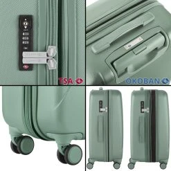 CarryOn Skyhopper Reiskoffer - 68.5cm TSA Trolley Met Expander En OKOBAN - Olijf -Bagage En Reistassen 1200x1200 1047