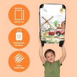 NoBoringSuitcases.com® Koffer Groot - Boerderij - Dieren - Trekker - Jongens - Trolley Koffer Met TSA-slot - Met Wielen - 90 Liter - Reiskoffer - 66 Cm 10 NoBoringSuitcases.com® Koffer Groot - Boerderij - Dieren - Trekker - Jongens - Trolley Koffer Met TSA-slot - Met Wielen - 90 Liter - Reiskoffer - 66 Cm -Bagage En Reistassen 1200x1200 1145