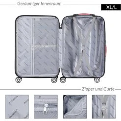 Monzana Exopack Hardcase Koffer Champagne 65x41x27cm -Bagage En Reistassen 1200x1200 1182