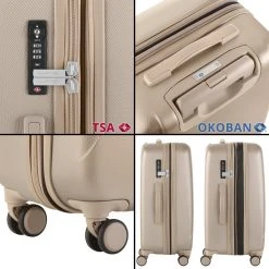 CarryOn Skyhopper Reiskoffer – 68.5cm TSA Trolley Met Expander En OKOBAN - Champagne 14 CarryOn Skyhopper Reiskoffer – 68.5cm TSA Trolley Met Expander En OKOBAN - Champagne -Bagage En Reistassen 1200x1200 1189