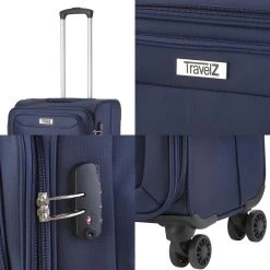 Travelz Softspinner TSA Reiskoffer 77cm - Zachte Reiskoffer Met Expander 104 + 16 Ltr - Blauw -Bagage En Reistassen 1200x1200 1247
