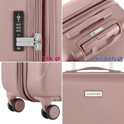 CarryOn Skyhopper Reiskoffer - 78cm TSA Trolley Met OKOBAN - Dubbele Wielen - Old Pink -Bagage En Reistassen 1200x1200 1282