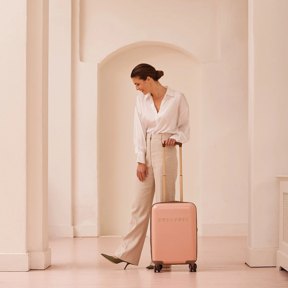 SUITSUIT - Fab Seventies - Coral Cloud - Handbagage (55 Cm) 2 SUITSUIT - Fab Seventies - Coral Cloud - Handbagage (55 Cm) - Afbeelding 2