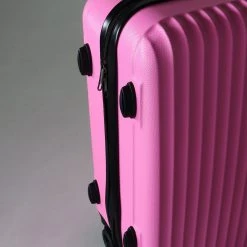 Handbagage Koffer 55cm Roze 4 Wielen Trolley Met Pin Slot -Bagage En Reistassen 1200x1200 138