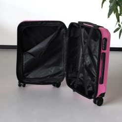 Handbagage Koffer 55cm Roze 4 Wielen Trolley Met Pin Slot -Bagage En Reistassen 1200x1200 139