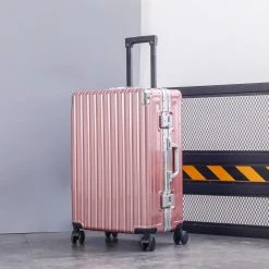 Hughs ,Design Handbagage Reiskoffer 20'', 50.8 Cm Spinner Aluminium Frame Koffer, Carbon Rose-goud -Bagage En Reistassen 1200x1200 1398