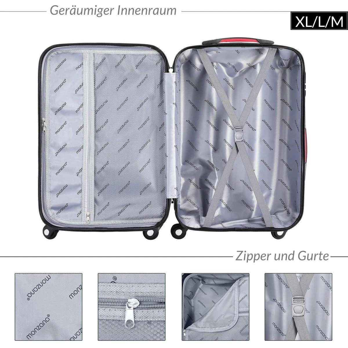Deuba Hard Case Koffer Baseline L Navyblauw 4 Deuba Hard Case Koffer Baseline L Navyblauw - Afbeelding 4
